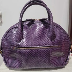 Salvatore Ferragamo large satchel in purple